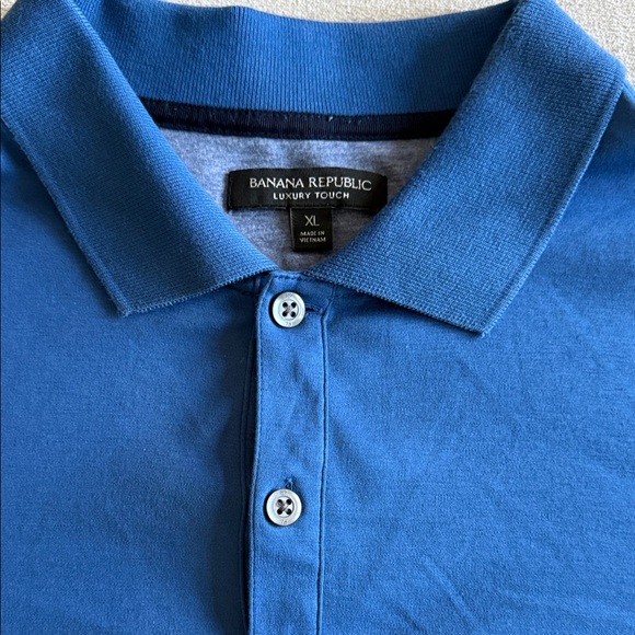 Banana Republic Cobalt Blue Polo Shirt - Picture 3 of 4